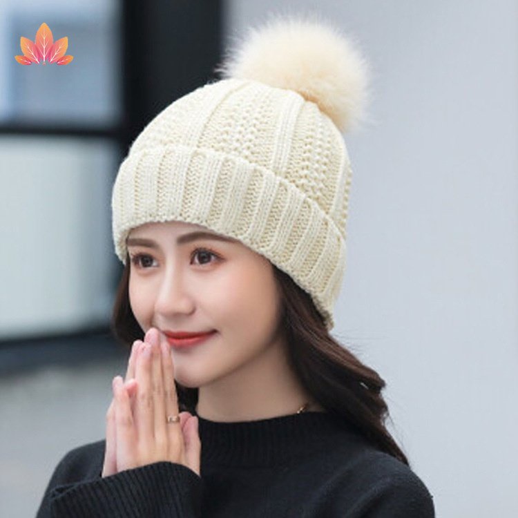 Mũ Len Trùm Đầu Kèm Khăn Choàng Cổ JP5