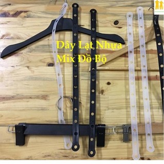 10 Dây Nhựa Mix Đồ Bộ Nối Móc Áo và Kẹp Quần,