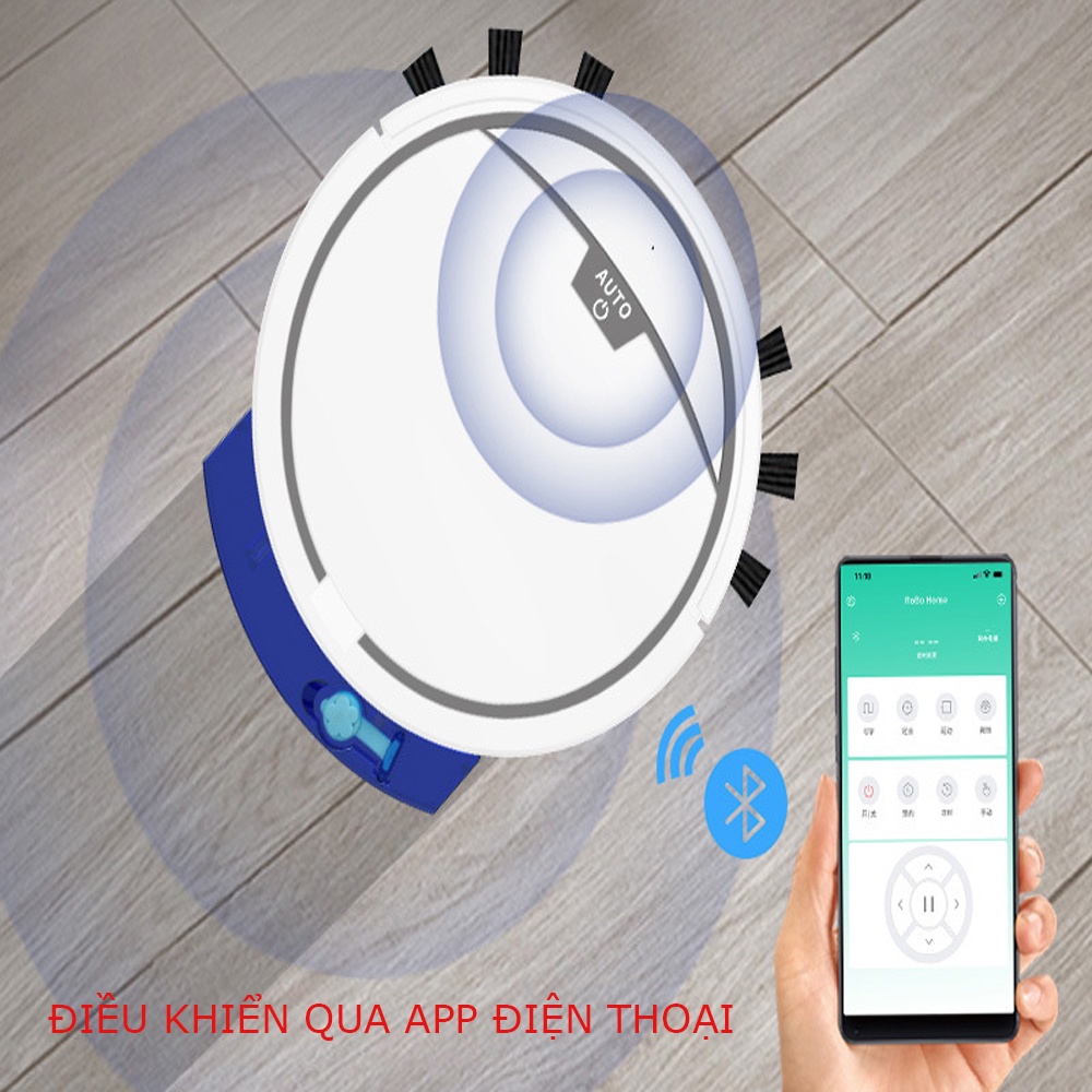 Robot Hút Bụi Lau Nhà RS600, Máy Hút Bụi. Điều Khiển Qua App điện thoại, lực hút mạnh, chống rơi, hoạt động sơ đồ | BigBuy360 - bigbuy360.vn