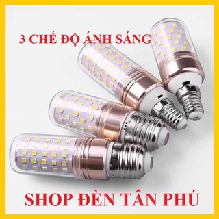 Bóng bắp led 12w 3 chế độ ánh sáng