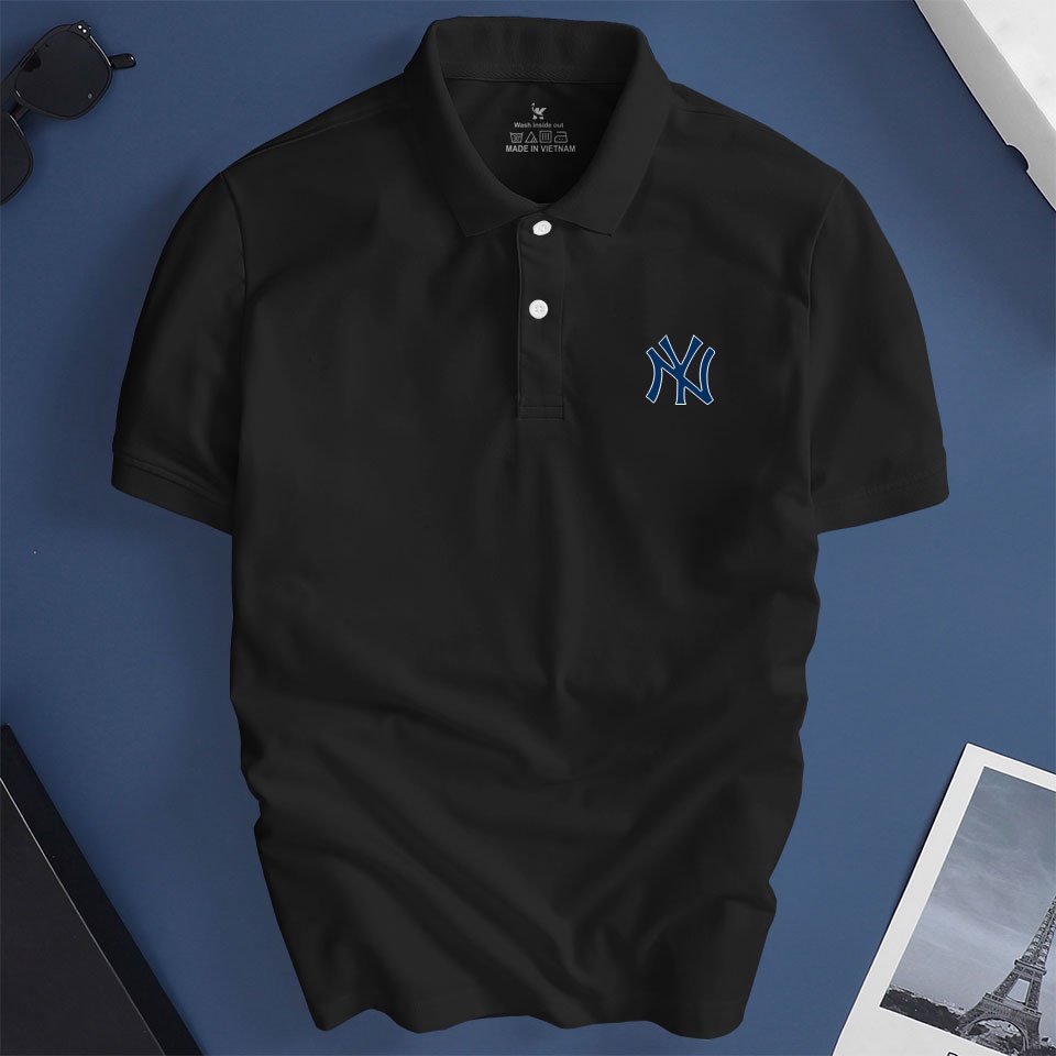 Áo polo nam Depstyle PT151 NY, vải thun poly cá sấu 4 chiều thoáng mát.