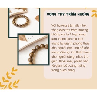 Vòng tay trầm hương 8/10/12/14/16/18 mm đã được xin thỉnh gia trì