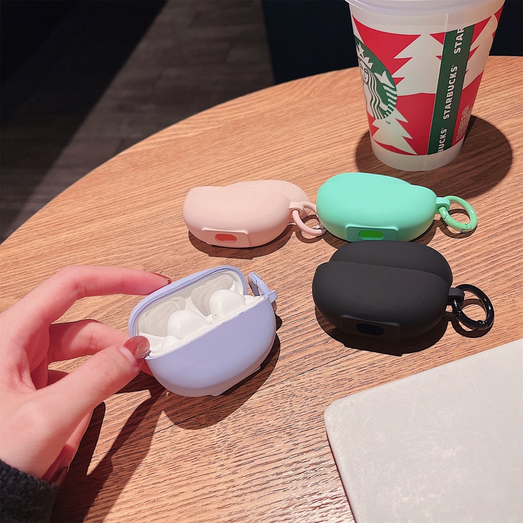 Vỏ Bảo Vệ Hộp Sạc Tai Nghe Bluetooth Không Dây Lenovo LP5 TWS Bằng Silicon Mềm Màu Trơn