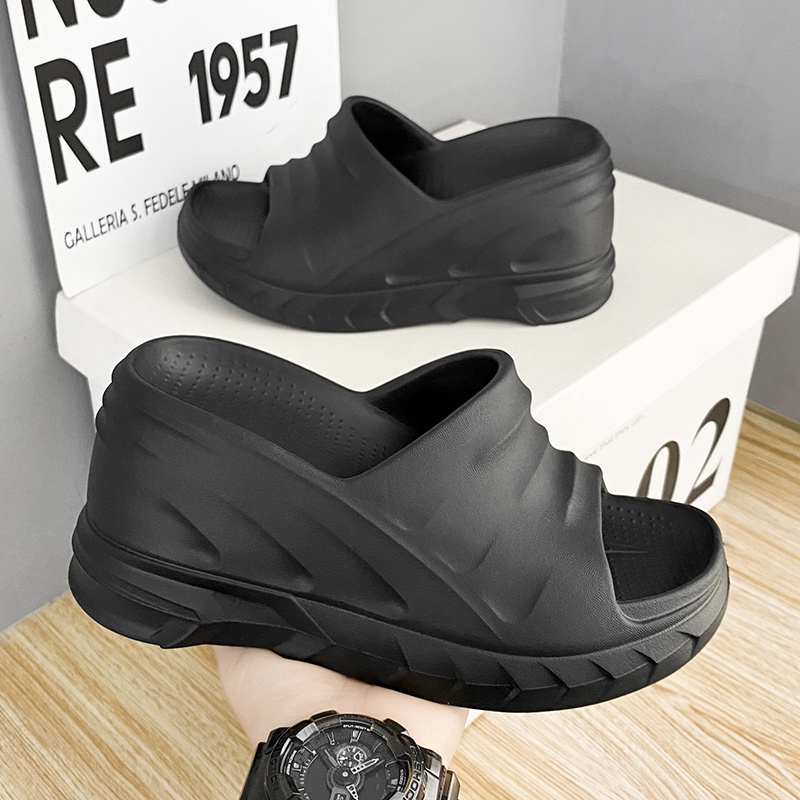 Mới Giày Cao Su 8cm Hở Ngón Size 34-41