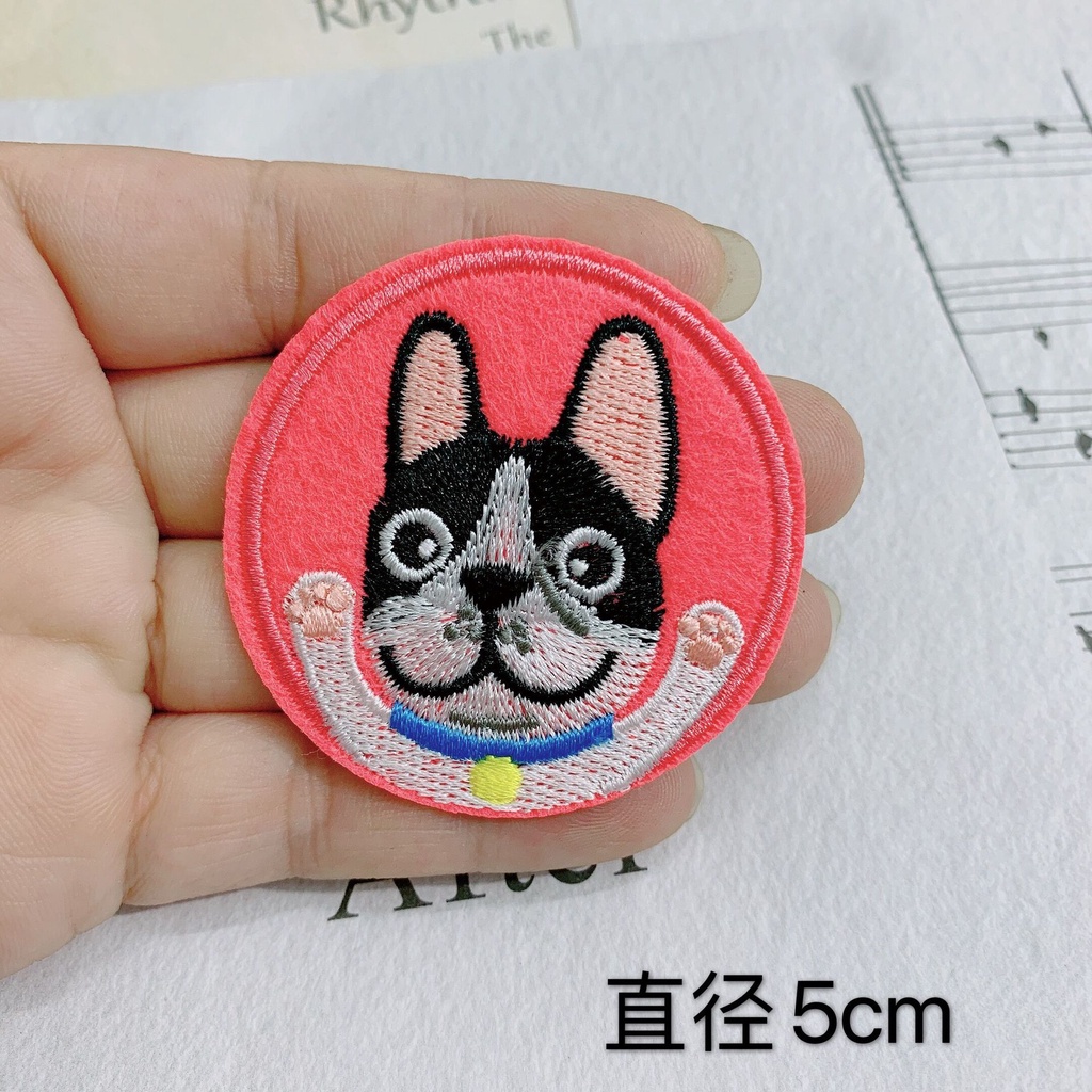 Sticker Ủi Thêu Hình Mèo Không Gian Dễ Thương