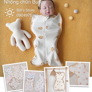 Nhộng chũn cho bé sơ sinh Bunny làm từ chất vải Cotton co giãn 4 chiều