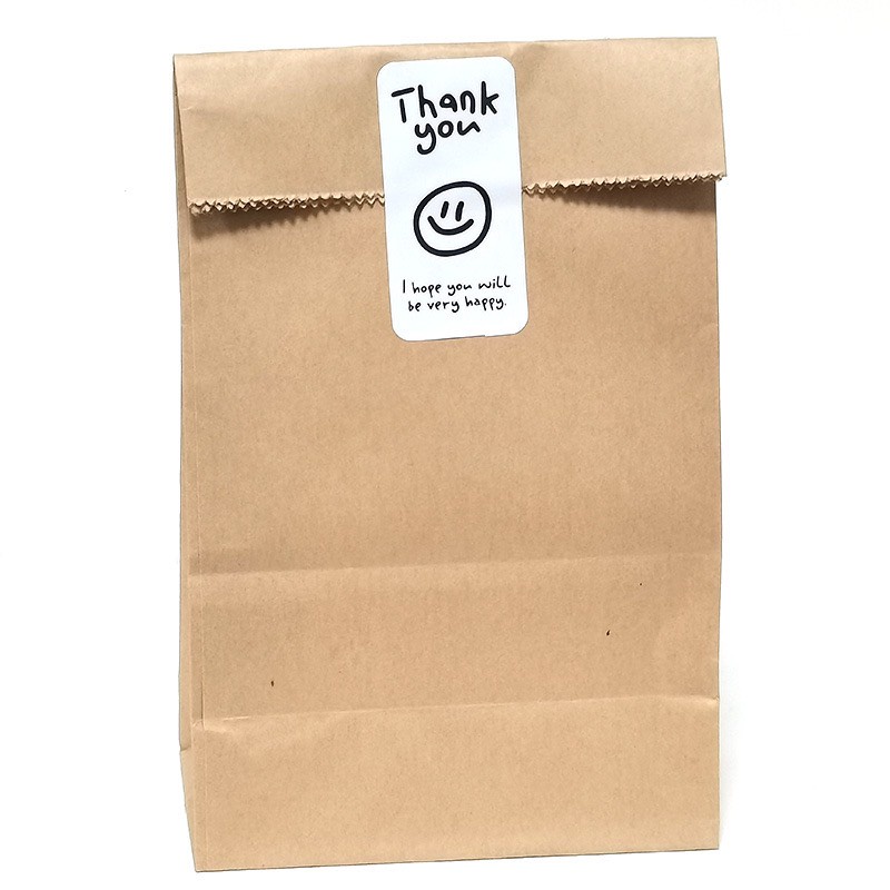 TD71_Tem dán chữ _ STICKER " Thank you" << SIZE 3X6CM, 100 TEM/XAP_ STICKER NIÊM PHONG HỘP GIẤY