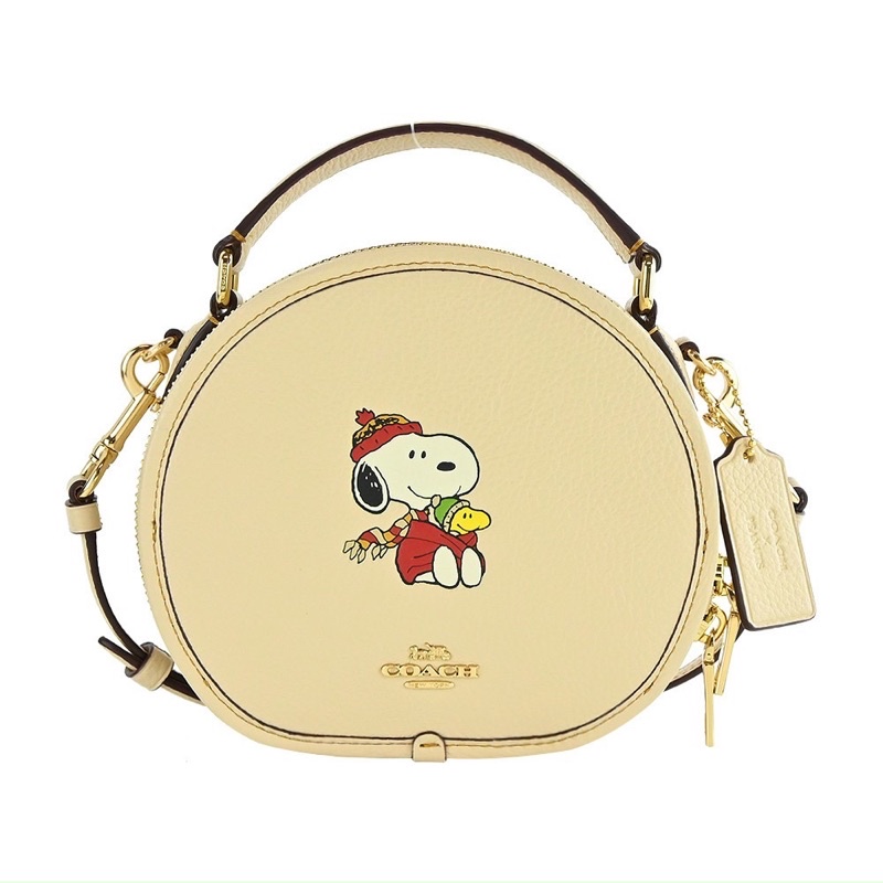 📛RẺ VÔ ĐỊCH📛TÚI COAH X PEANUTS TRÒN NỮ SIÊU XINH