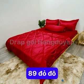 Bộ drap/ga/ra phi trơn ko mền/chăn 1m6/1m8 màu 89. drap gối codipa