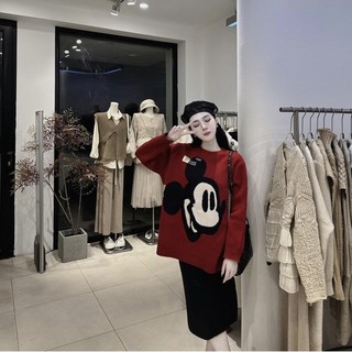 Áo len mickey đỏ siêu xinh l1