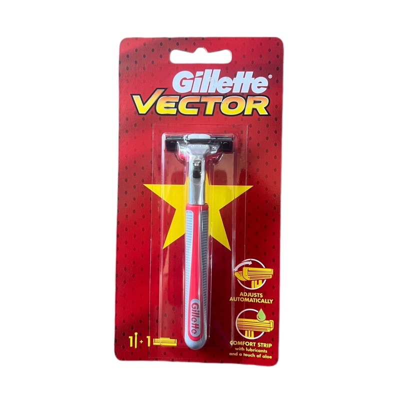 Dao Cạo Râu Gillette Vector Lưỡi Kép Aloe
