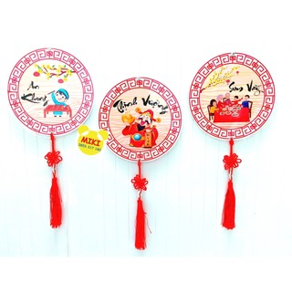 Bộ bảng treo trang trí tết xuân ép plastic