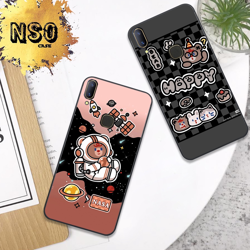 Ốp Vivo V11 - V11i In Hình Họa Tiết Ca Rô Gấu Siêu Cute Dễ Thương Đẹp Hot Trend 2023
