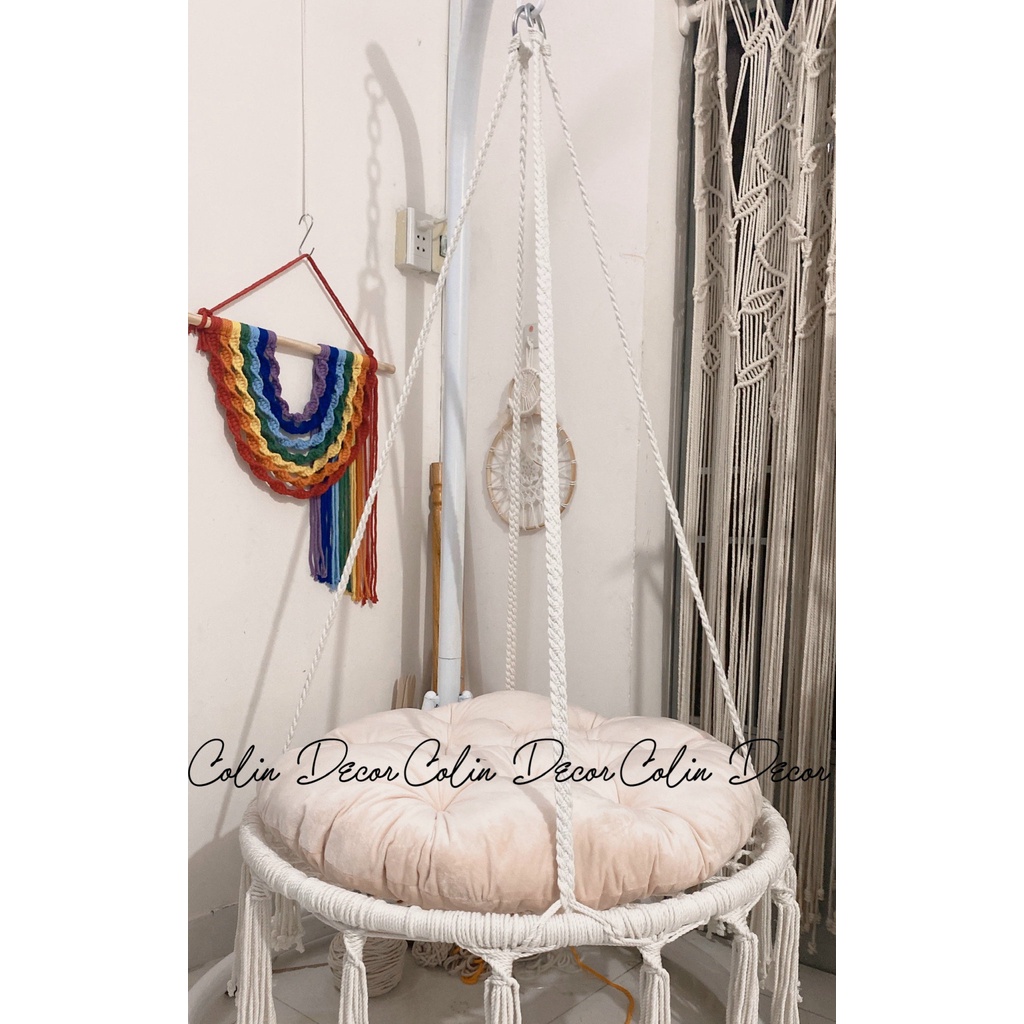 Xích đu treo trần treo trang trí sân vườn