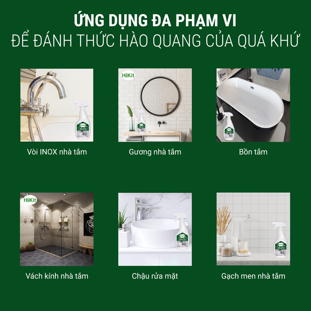 Combo Tẩy dầu mỡ và tẩy cặn canxi 500ml