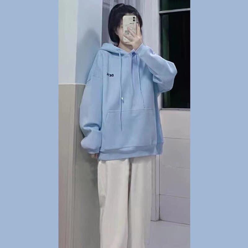 áo hoddie xanh biển cực xịn dành cho các nàng