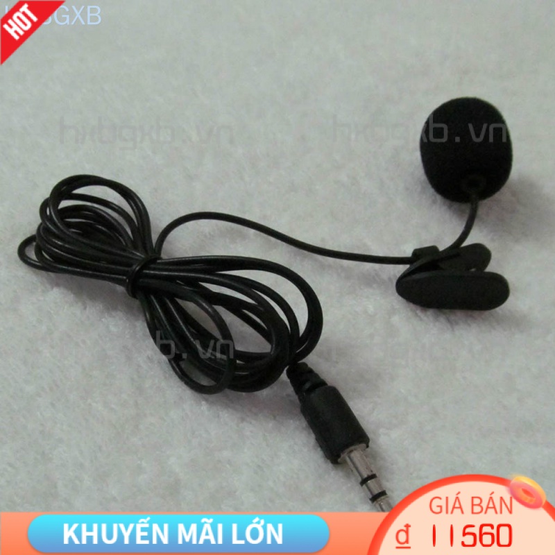 1 Micro Cài Áo Mini Jack 3.5mm Ghi Âm Cho Điện Thoại