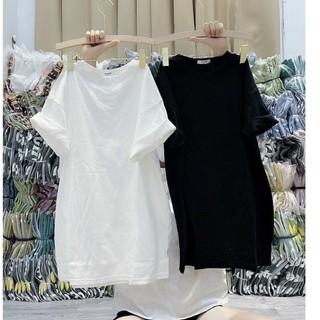 Áo Thun Form Rộng Tay Lỡ Unisex Nam Nữ 3158 Mẫu Trơn Basic - Trơn 05
