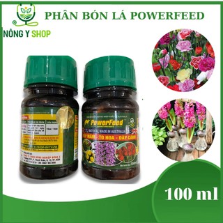 Phân bón lá đạm cá hồi Úc Powerfeed - 100ml, chuyên hoa hồng, hoa lan