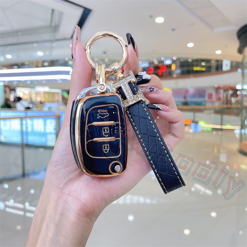 Bao Da, Ốp Bảo Vệ,Vỏ Bọc Chìa Khóa Ô Tô Hyundai Accent Blue 2013 2017,Stargazer bản TC,Solati,Elantra 2013 2015,i10 Base