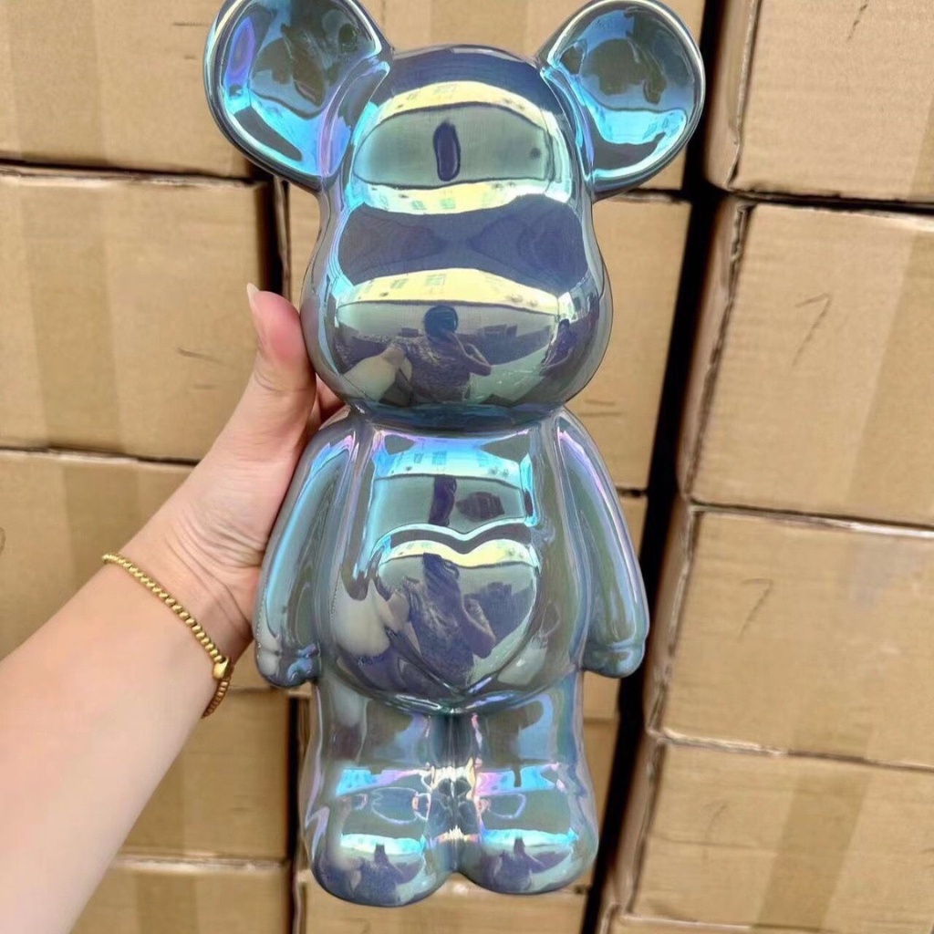 Tượng Gấu Bearbrick Decor Phòng Ngủ, Mô Hình Trang Trí Phòng Ngủ Sang Trọng Nhiều Màu Sắc Kích Thước 29cm