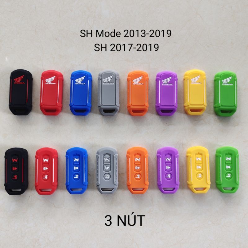 Bọc Khóa Xe Máy, Bao Silicon Dẻo, Mềm Smartkey Honda & Yamaha Đủ Màu