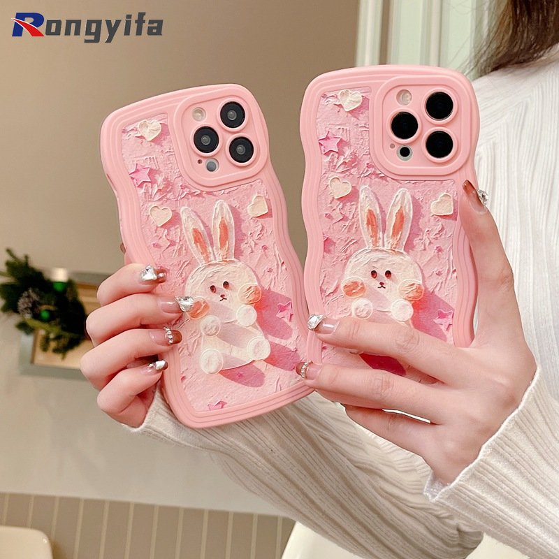 Ốp Điện Thoại Mềm Hình Thỏ Dễ Thương Cho OPPO Reno 8 Pro Plus 8Z 7Z 8 7 Lite 7 5 Pro 6 5 5K 4 SE 3 5G F21 Pro Find X3 Lite Tấm Bọc Bảo Vệ Đồ Dùng Cao Cấp Tiện Dụng