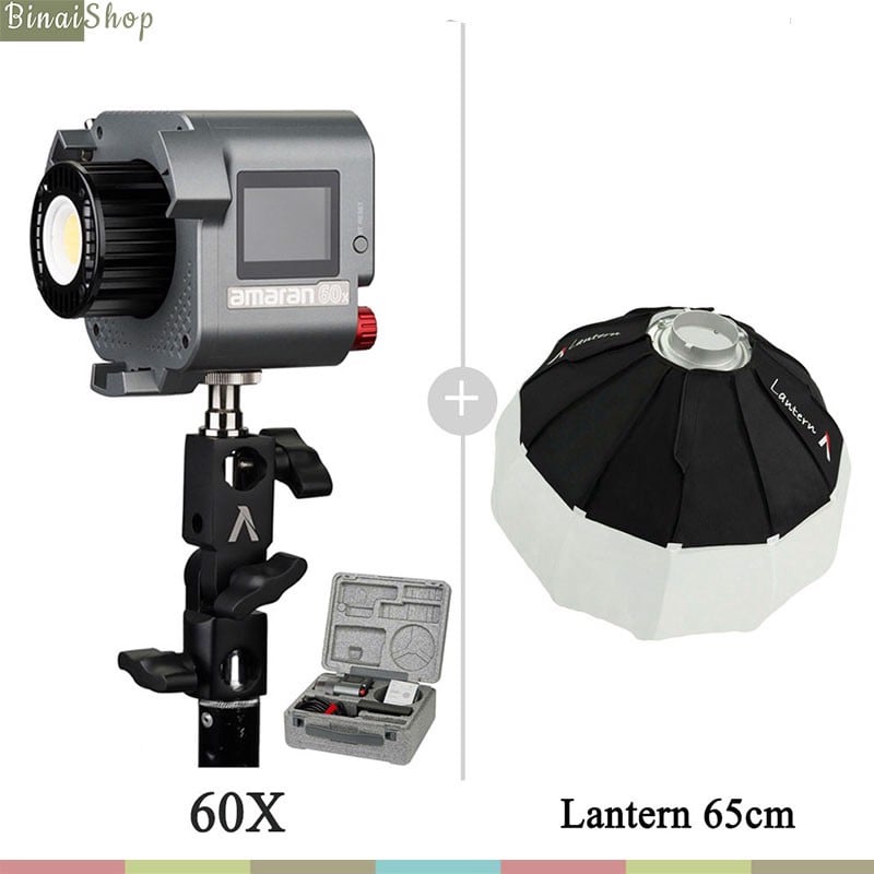 Aputure Amaran 60d / 60x - Đèn Led Siêu Sáng Cho Studio, Nhiệt Độ Màu 2700K-6500K, 65W