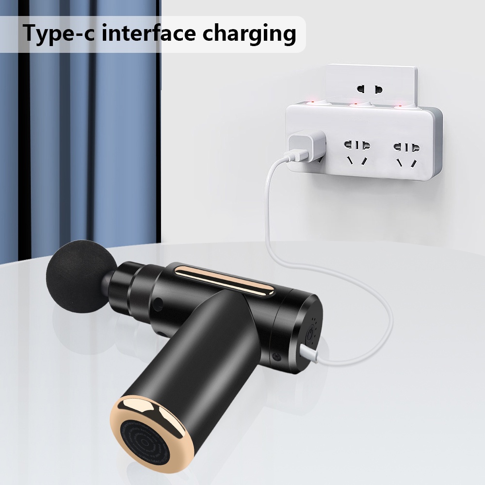 Máy massage cầm tay mini đấm lưng mát xa trị liệu cổ vai gáy 4 đầu 6 chế độ - BB KID SHOP