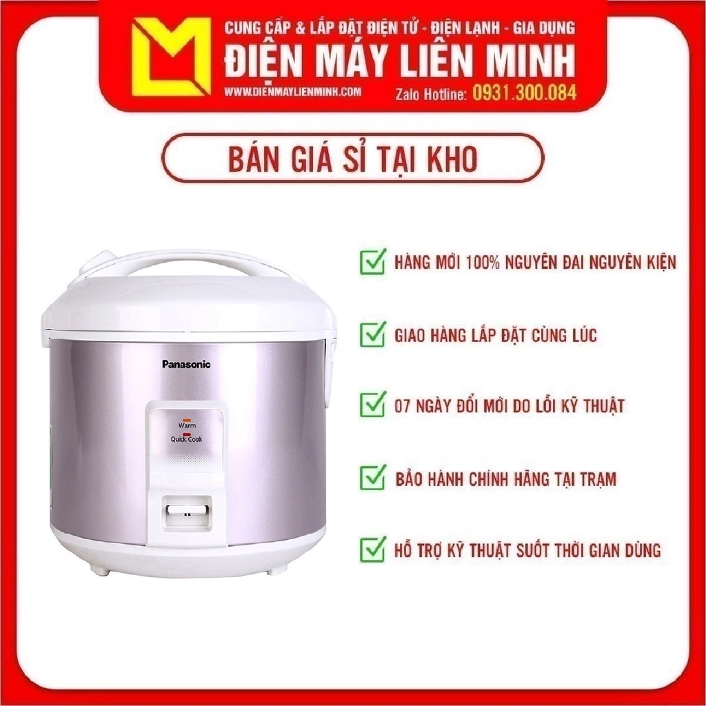 Nồi Cơm Điện Panasonic PANC-SR-MVQ18FRAX, Chương trình nấu đa dạng, 14 thực đơn nấu, Bảo hàn 12 tháng chí