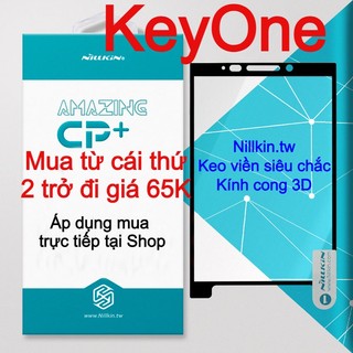 Kính cường lực cho Blackbery Key One, Keyone hiệu Nillkin.tw kính cong 3D keo viền siêu chắc