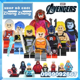 Đồ chơi Xếp hình Aquaman - Elsa Bloodstone - Scarlet Witch - Commander A Minifigures POGO PG8127