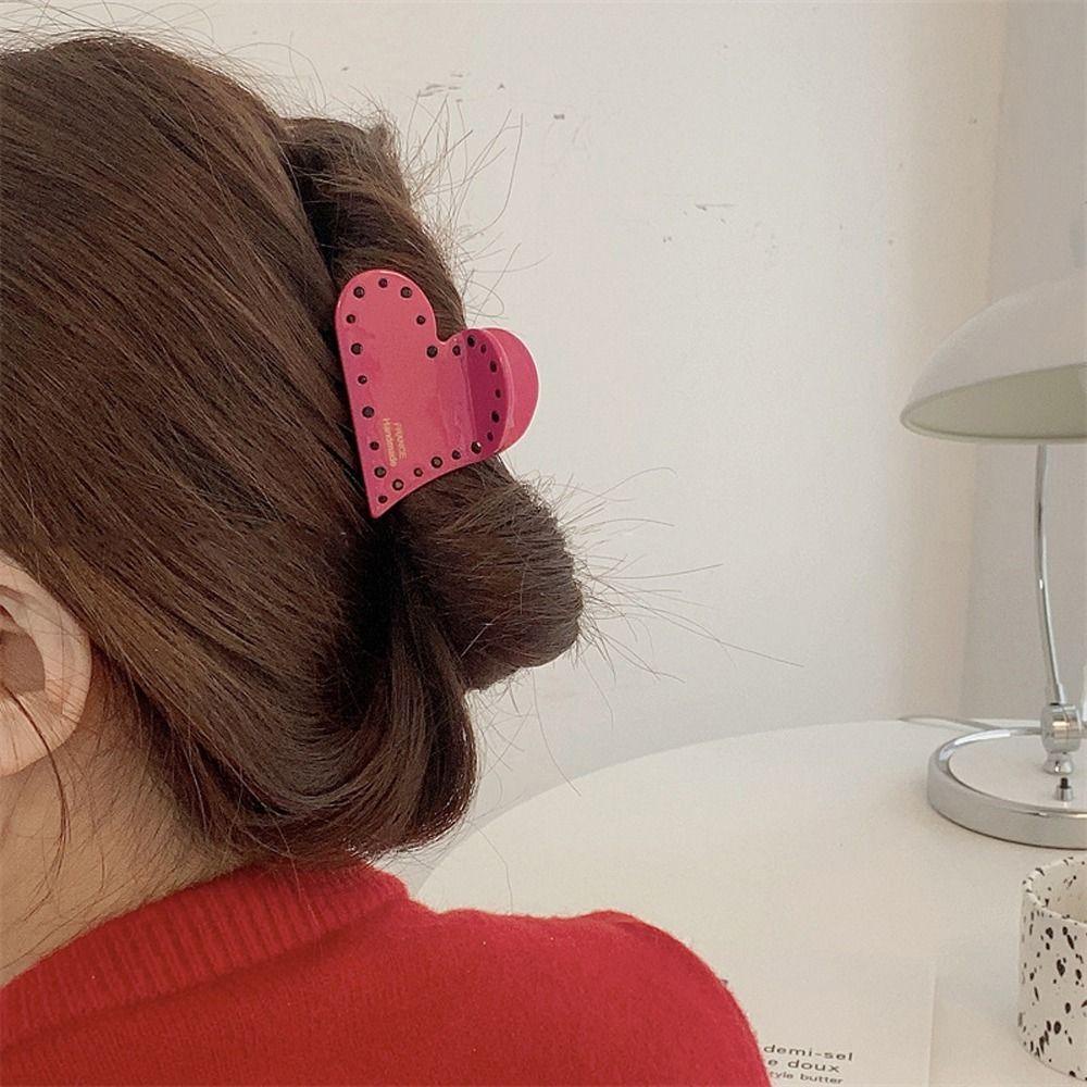 Kẹp Tóc Đuôi Ngựa Hình Trái Tim Phong Cách Vintage Thanh Lịch Cho NữKẹp Tóc Hình Cá Mập Dễ Thương