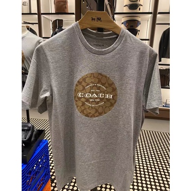 Áo Thun cotton Ngắn Tay Cổ Tròn In logo Thời Trang Cho Nam Nữ