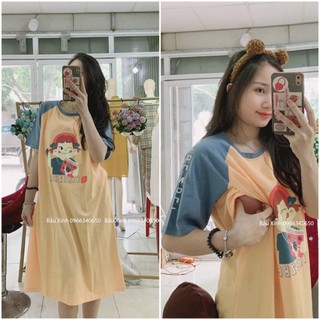 Váy bầu suông và cho con bú sau sinh