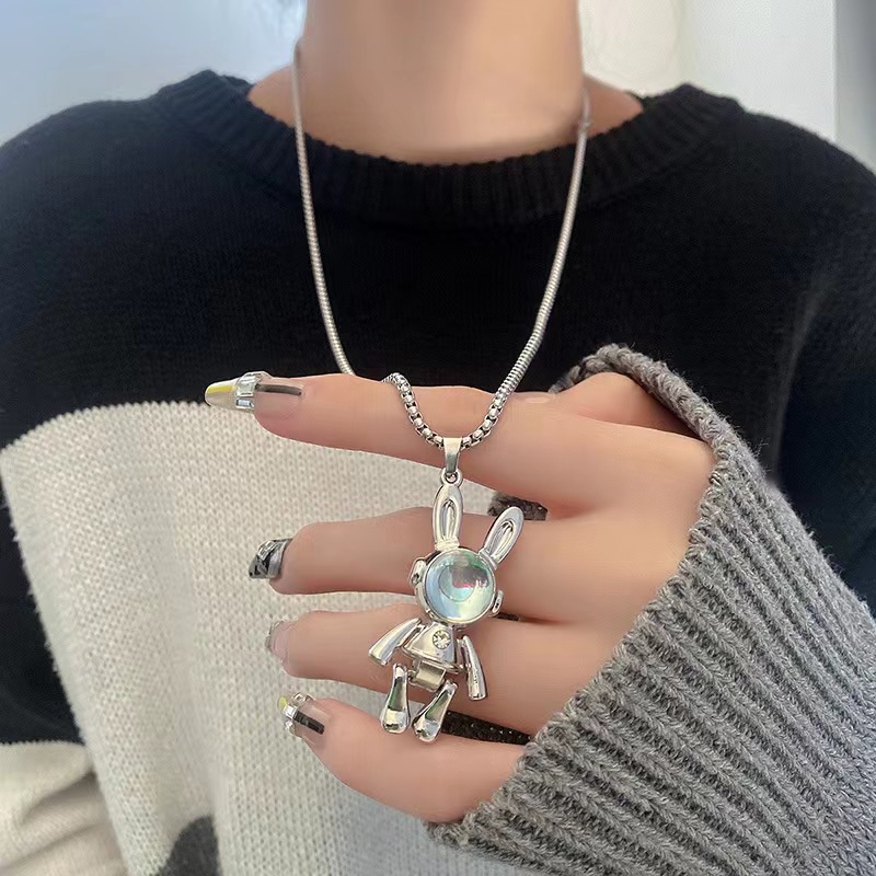 Vòng cổ Mặt Hình Thỏ Không Gian Thời Trang Dành Cho Nam Và Nữ