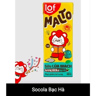 Thùng 48 hộp sữa lof malto socola lúa mạch