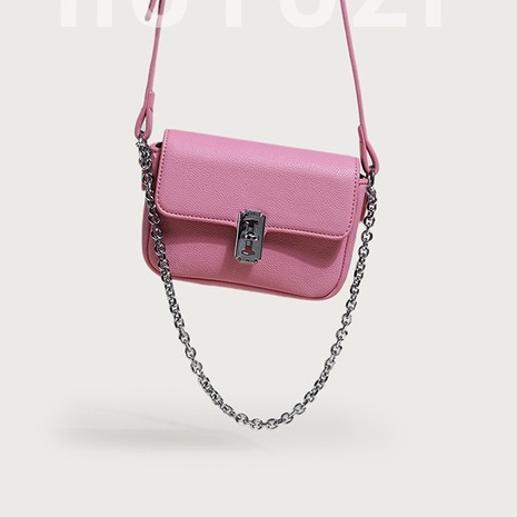 Túi Đeo Chéo Mini Hình Vuông Phối Dây Đeo Sợi Xích Thời Trang Cho Nữ