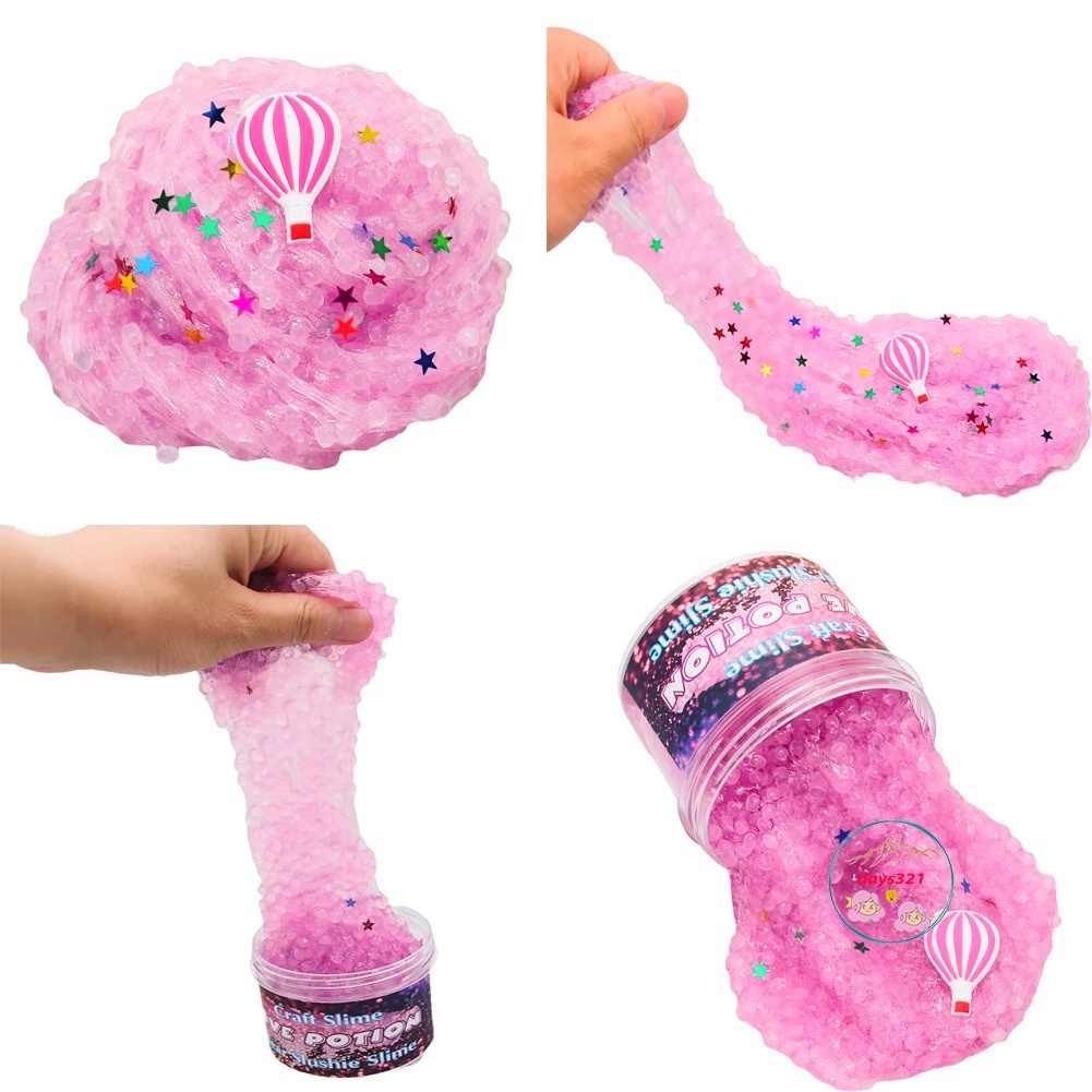 Slime mây LOVE POTION Cloud Slam hộp 200ML sợi mây co giãn smile đàn hồi cao cấp nhiều mẫu squishy gudetama