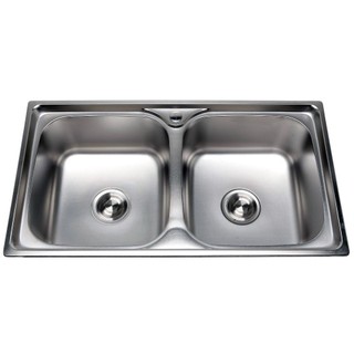 Chậu rửa chén 2 hộc inox + bán kèm vòi rửa chén inox cao cấp + kèm bộ xả 2 hộc giá rẻ npp..