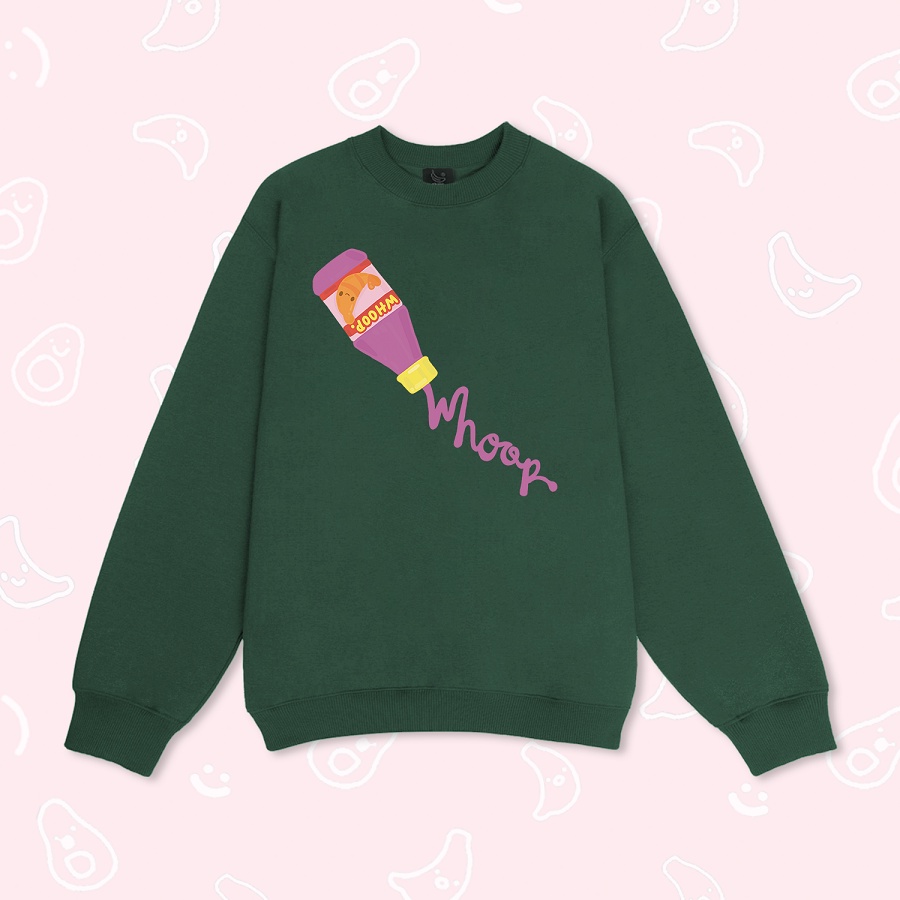Áo Sweater WHOOP. “Mlem Bún Đậu”