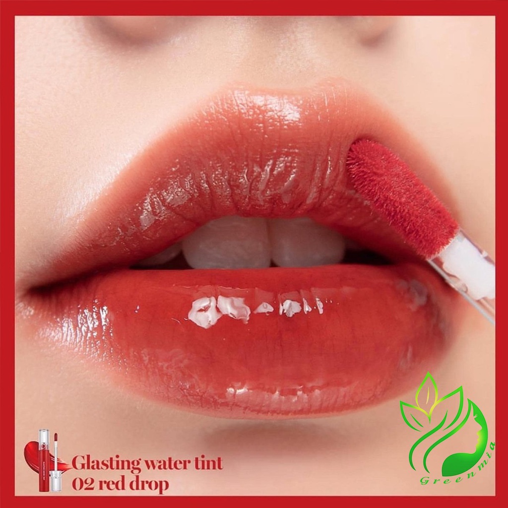 Son Romand Bóng Glasting Water Tint Màu 02 Red Drop Đỏ thẫm 5ML  ️