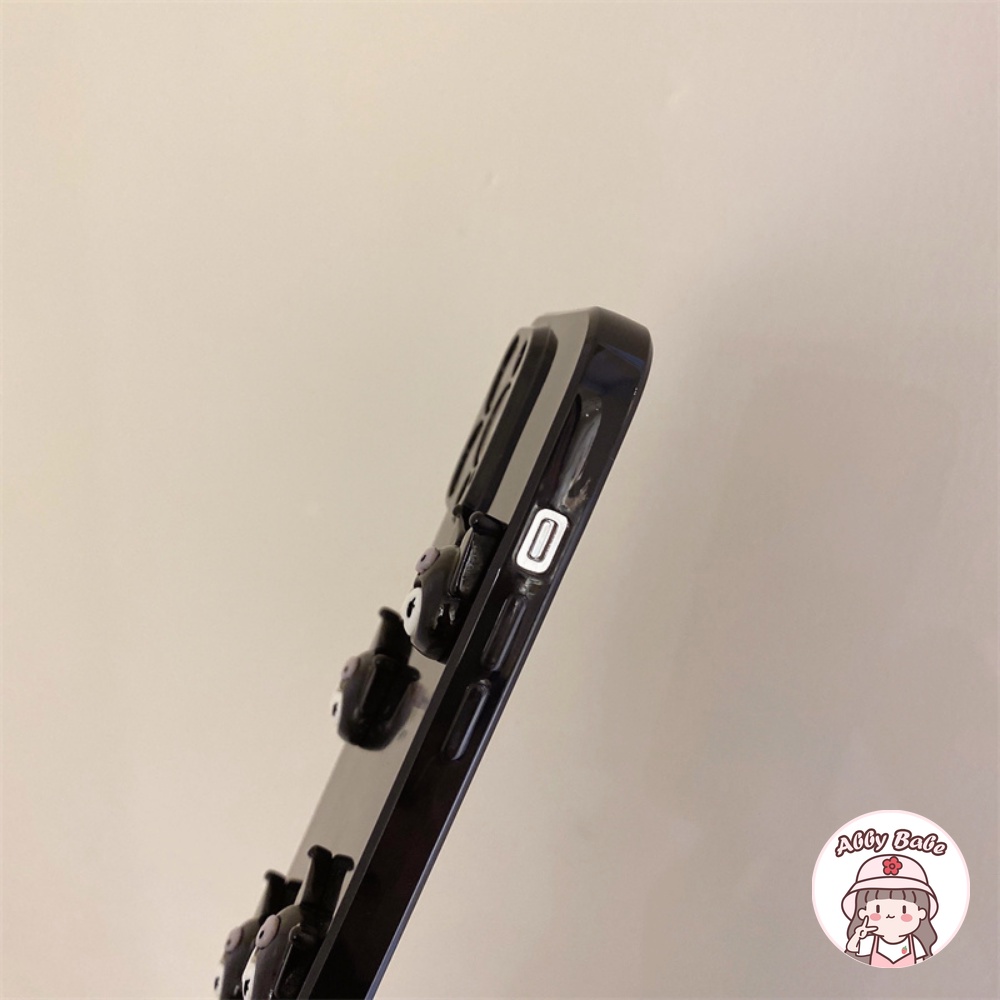 Ốp Điện Thoại TPU Mềm Nhám Màu Đen Chống Mồ Hôi In Hình 3D Cho IPhone 14 Pro Max 11 7Plus 13 12 11 Pro Max X XS