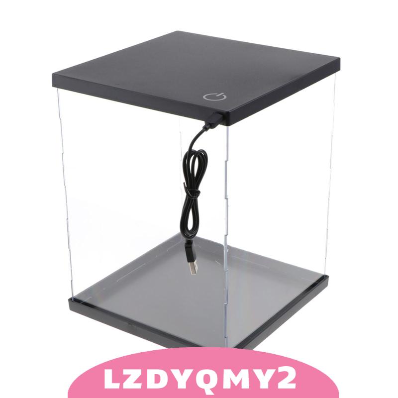 Hộp Trưng Bày Mô Hình Đồ Chơi Bằng Acrylic Chống Bụi Có Đèn