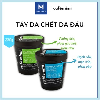 Tẩy da chết da đầu Cafe mimi rất sạch cho tóc dầu, bết
