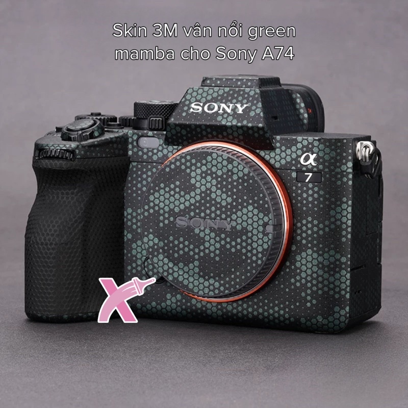 Miếng dán, skin 3M vân nổi cho Sony Mirroless A7/A72/A73/A74....