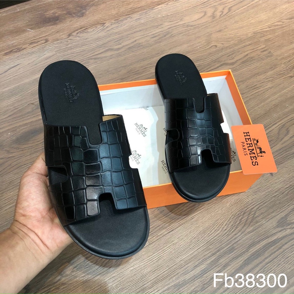 Dép HM Vân Cá Sấu Phối Đồ Cực Trẻ Trung, Tôn Dáng Fullbox