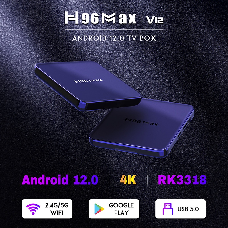 Tv box ram 4G Bộ nhớ 32G android 12 video 4K cực nét hỗ trợ Bluetooth Wifi kép bảo hành 12 tháng H96MAX V12 android box | BigBuy360 - bigbuy360.vn