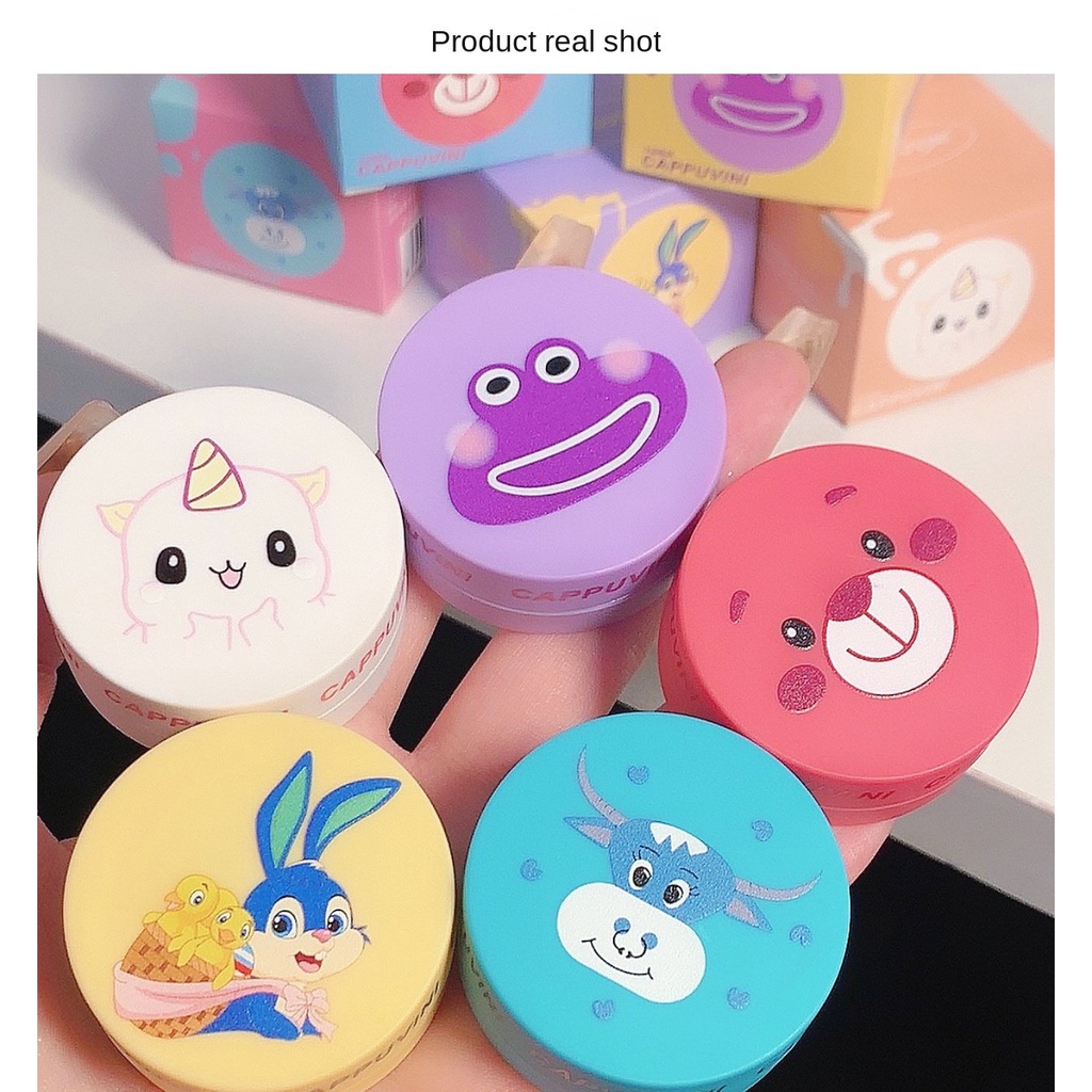 Son Lì CAPPUVINI Chống Nước Lâu Phai Thiết Kế Vỏ Son Hình Động Vật Xinh Xắn