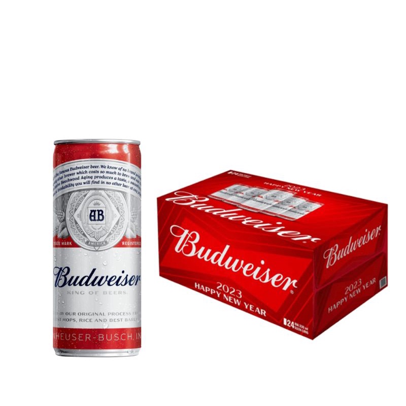 BIA BUDWEISER THÙNG 24 LON 330ML XUÂN 2023